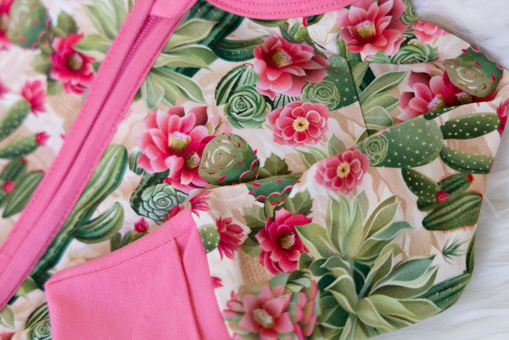 Cactus Cutie Pajama and Bow Set