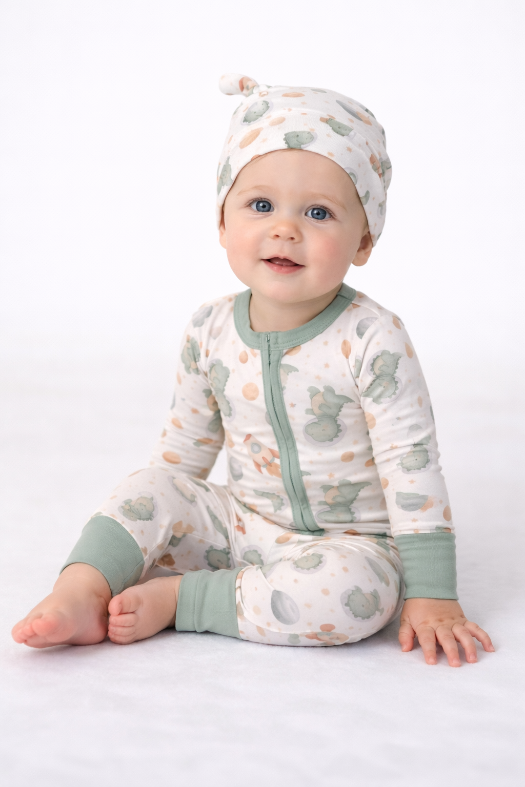 Space Dino Pajama & Hat Set